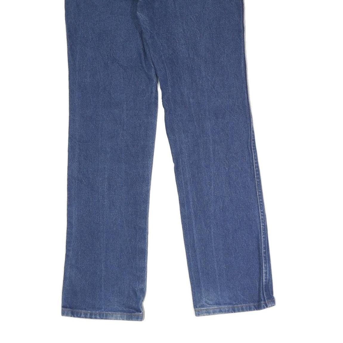 WRANGLER Mens Blue Regular Fit Straight Leg Denim Jeans W28 L30 Classic Zip