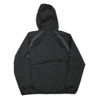 STARTER Mens Black Zip Hooded Sweatshirt L Polyester Blend Lightweight