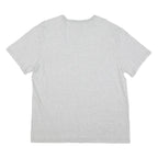 CHAMPION Mens Grey Modern T-Shirt L Short Sleeve Crew Neck Red Logo Embroidery