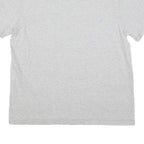 CHAMPION Mens Grey Modern T-Shirt L Short Sleeve Crew Neck Red Logo Embroidery