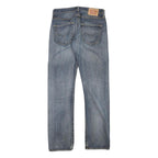 LEVI'S 501 Mens Jeans Blue Regular Straight Denim Medium W30 L32 Classic Button