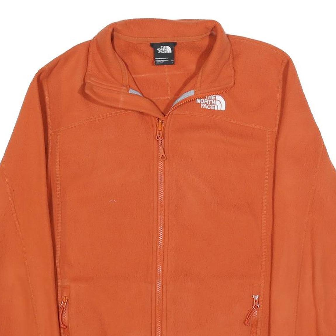 THE NORTH FACE Mens Orange Jacket XS Polyester Blend Zip Active Wear Outdoor
