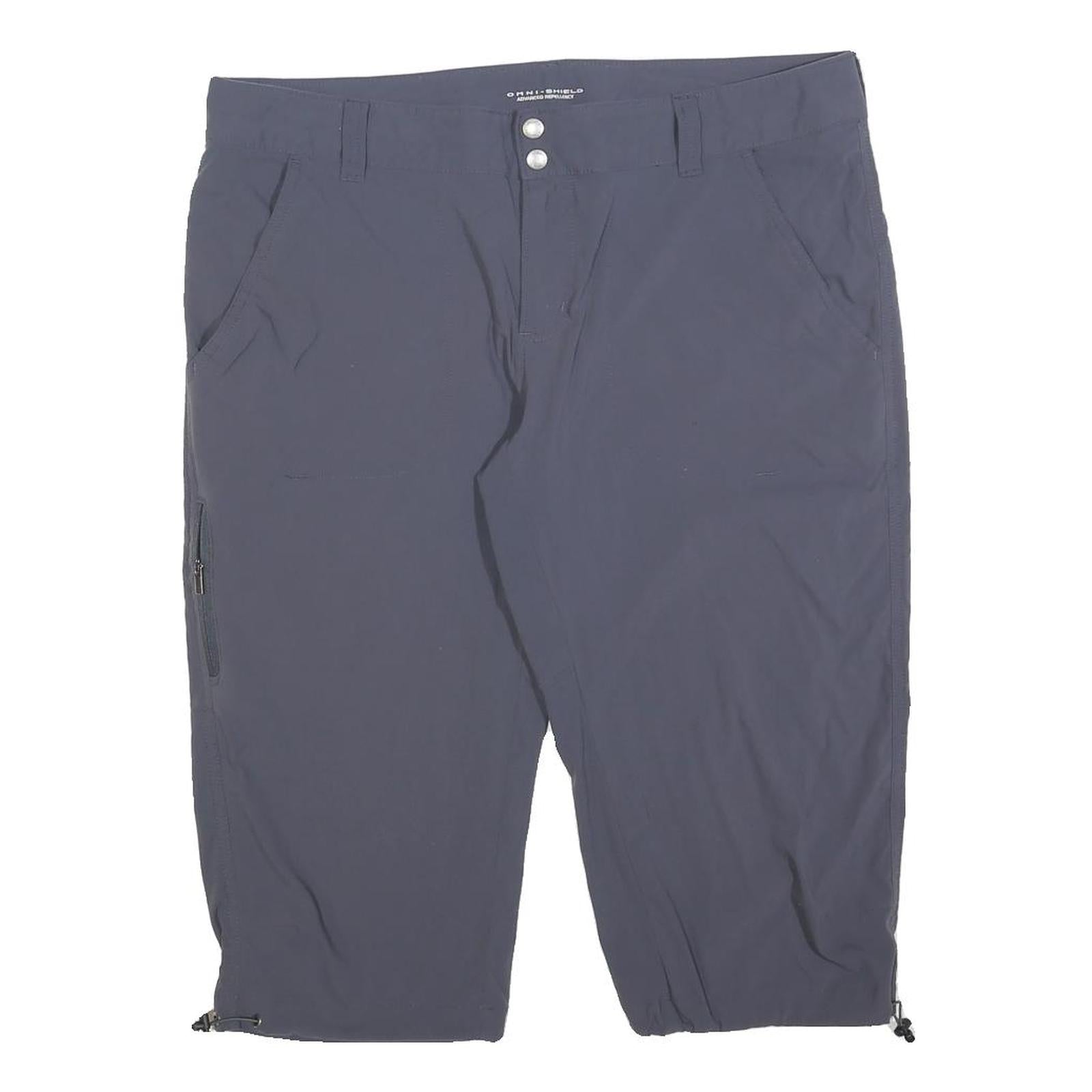 COLUMBIA Womens Shorts Blue Casual L W36 Outdoor Lightweight Activewear