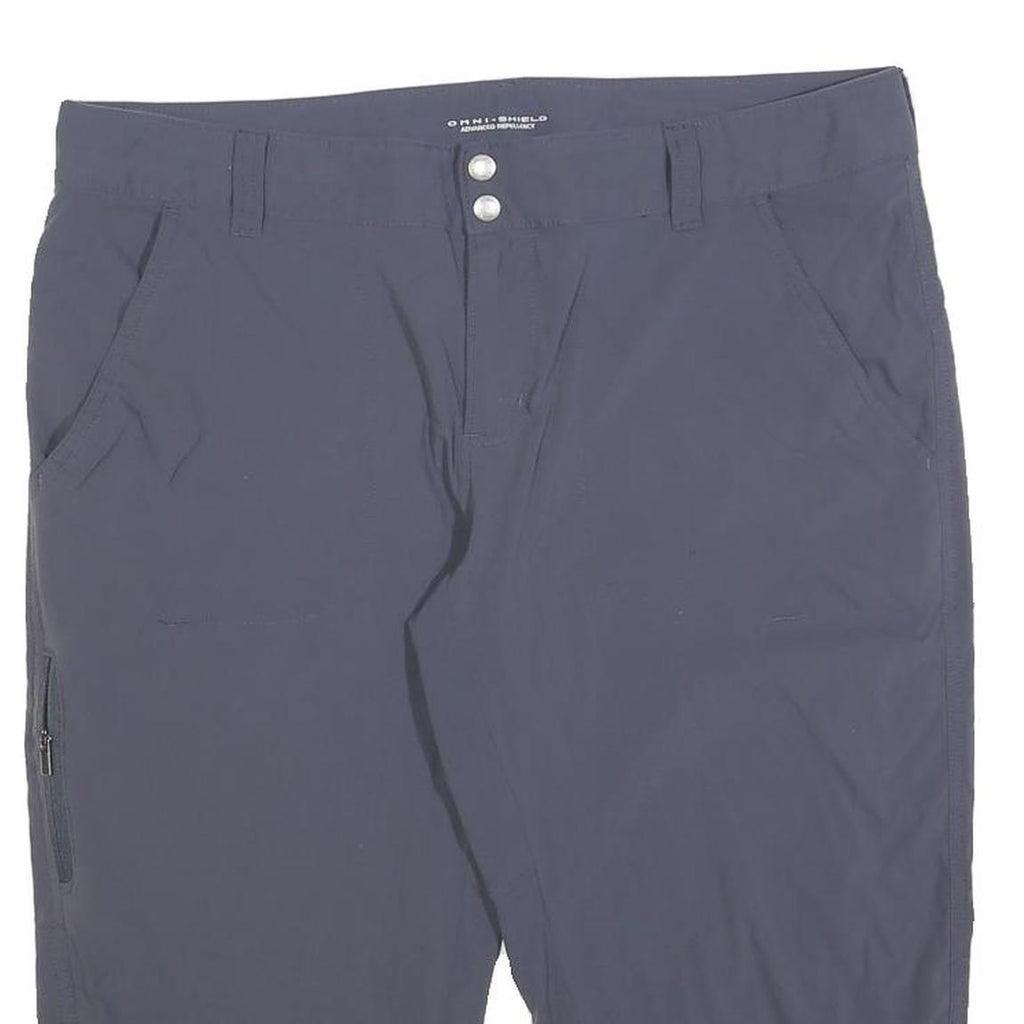COLUMBIA Womens Shorts Blue Casual L W36 Outdoor Lightweight Activewear