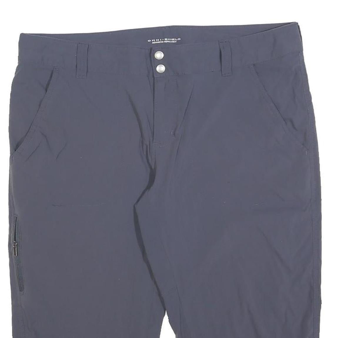COLUMBIA Womens Shorts Blue Casual L W36 Outdoor Lightweight Activewear