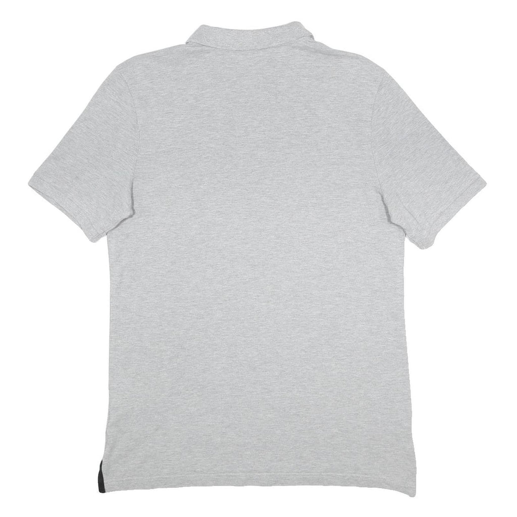 NIKE Mens Grey Polo Shirt M Cotton Short Sleeve Basic Casual Sportswear