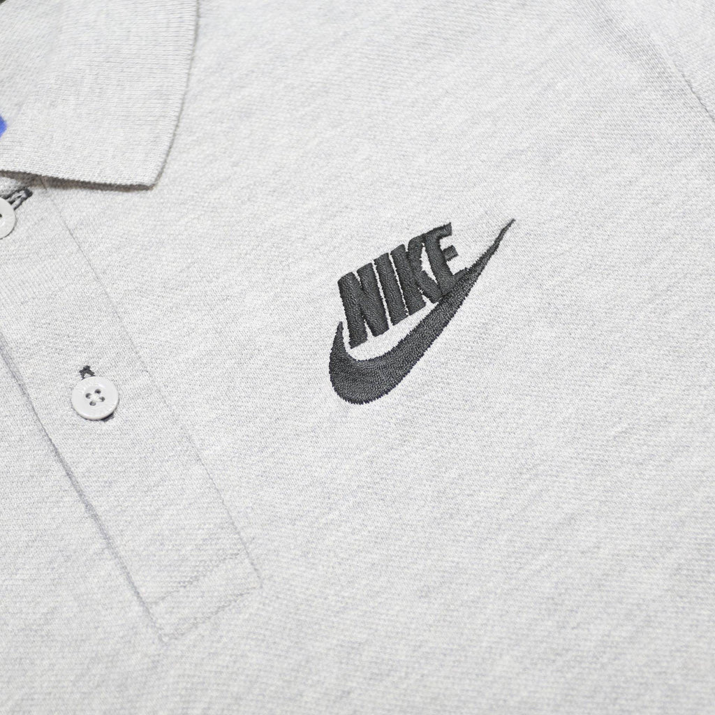 NIKE Mens Grey Polo Shirt M Cotton Short Sleeve Basic Casual Sportswear