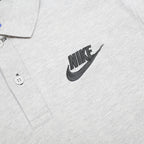 NIKE Mens Grey Polo Shirt M Cotton Short Sleeve Basic Casual Sportswear