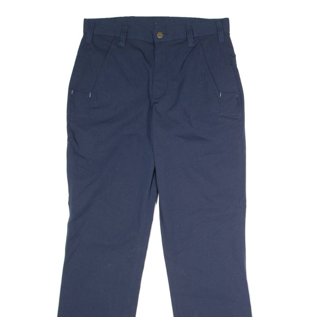 CARHARTT Workwear Mens Canvas Trousers Blue Relaxed Straight W30 L32