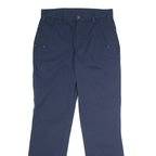 CARHARTT Workwear Mens Canvas Trousers Blue Relaxed Straight W30 L32