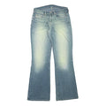 DIESEL Womens Blue Regular Flared Denim Medium W28 L31 Classic Cotton Blend Zip