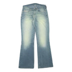 DIESEL Womens Blue Regular Flared Denim Medium W28 L31 Classic Cotton Blend Zip