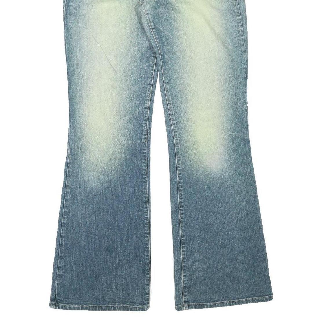 DIESEL Womens Blue Regular Flared Denim Medium W28 L31 Classic Cotton Blend Zip