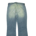 DIESEL Womens Blue Regular Flared Denim Medium W28 L31 Classic Cotton Blend Zip