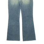 DIESEL Womens Blue Regular Flared Denim Medium W28 L31 Classic Cotton Blend Zip