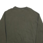 CHAMPION Mens Green Crew Neck 2XL Sweatshirt Cotton Blend Casual Pullover