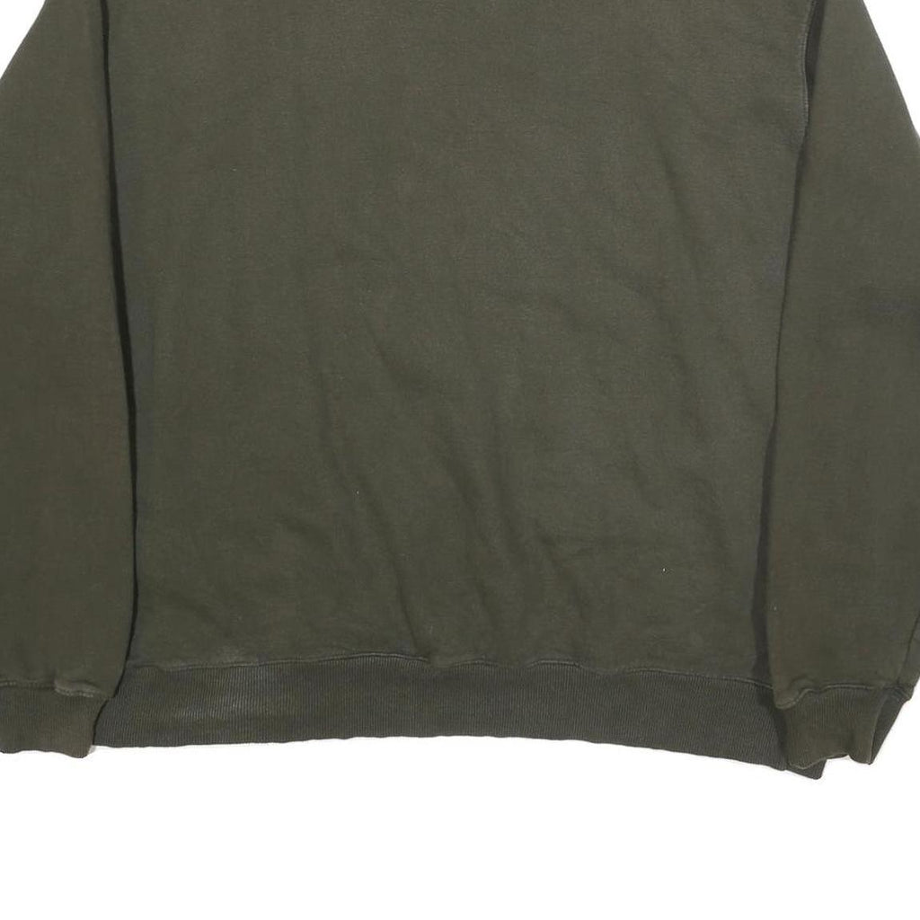 CHAMPION Mens Green Crew Neck 2XL Sweatshirt Cotton Blend Casual Pullover