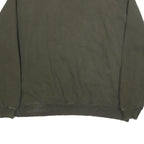 CHAMPION Mens Green Crew Neck 2XL Sweatshirt Cotton Blend Casual Pullover