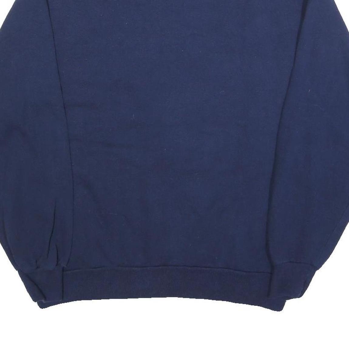 GOPHER Womens Navy Sweatshirts Crew Neck L Nautical Embroidered Cotton Blend