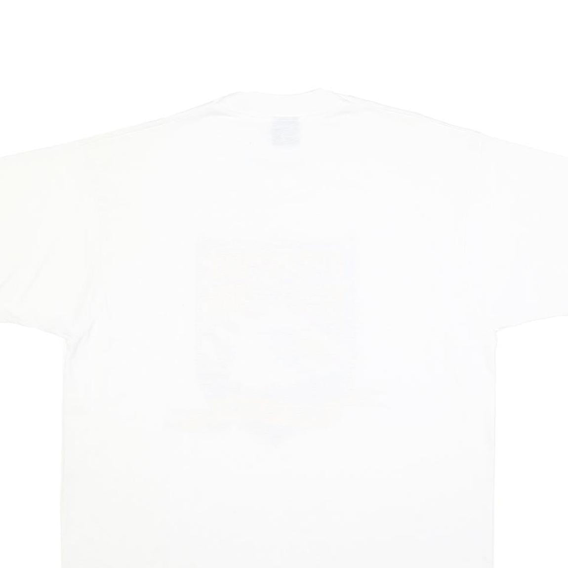 SCREEN STARS BEST Mens White Operation Desert Storm Graphic T-Shirt XL Short