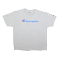 CHAMPION Mens Grey Cotton Blend T-Shirt XL Short Sleeve Crew Neck Classic Logo