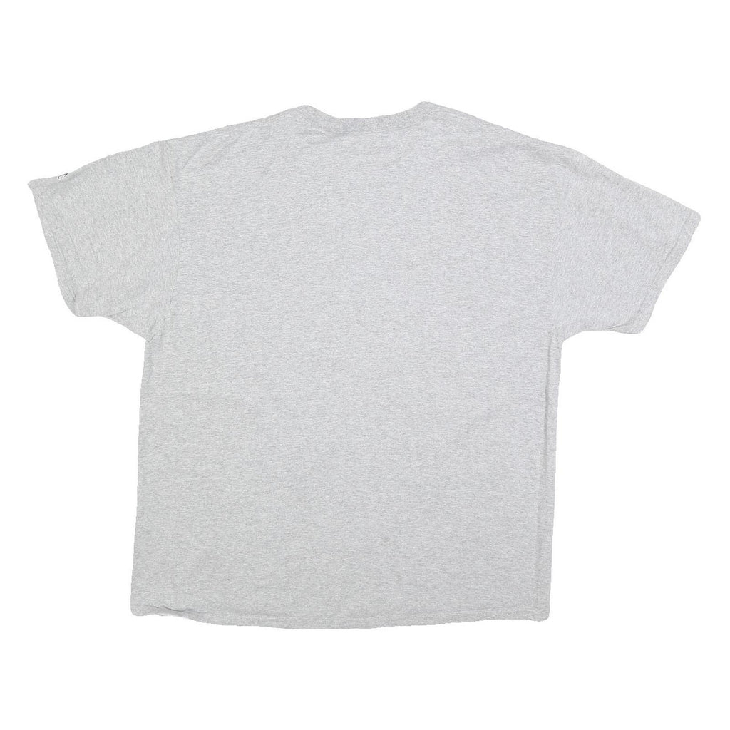 CHAMPION Mens Grey Cotton Blend T-Shirt XL Short Sleeve Crew Neck Classic Logo