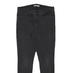 LEVI'S 311 Womens Slim Black Denim Medium Wash Jeans W32 L29 Slim Fit Zip