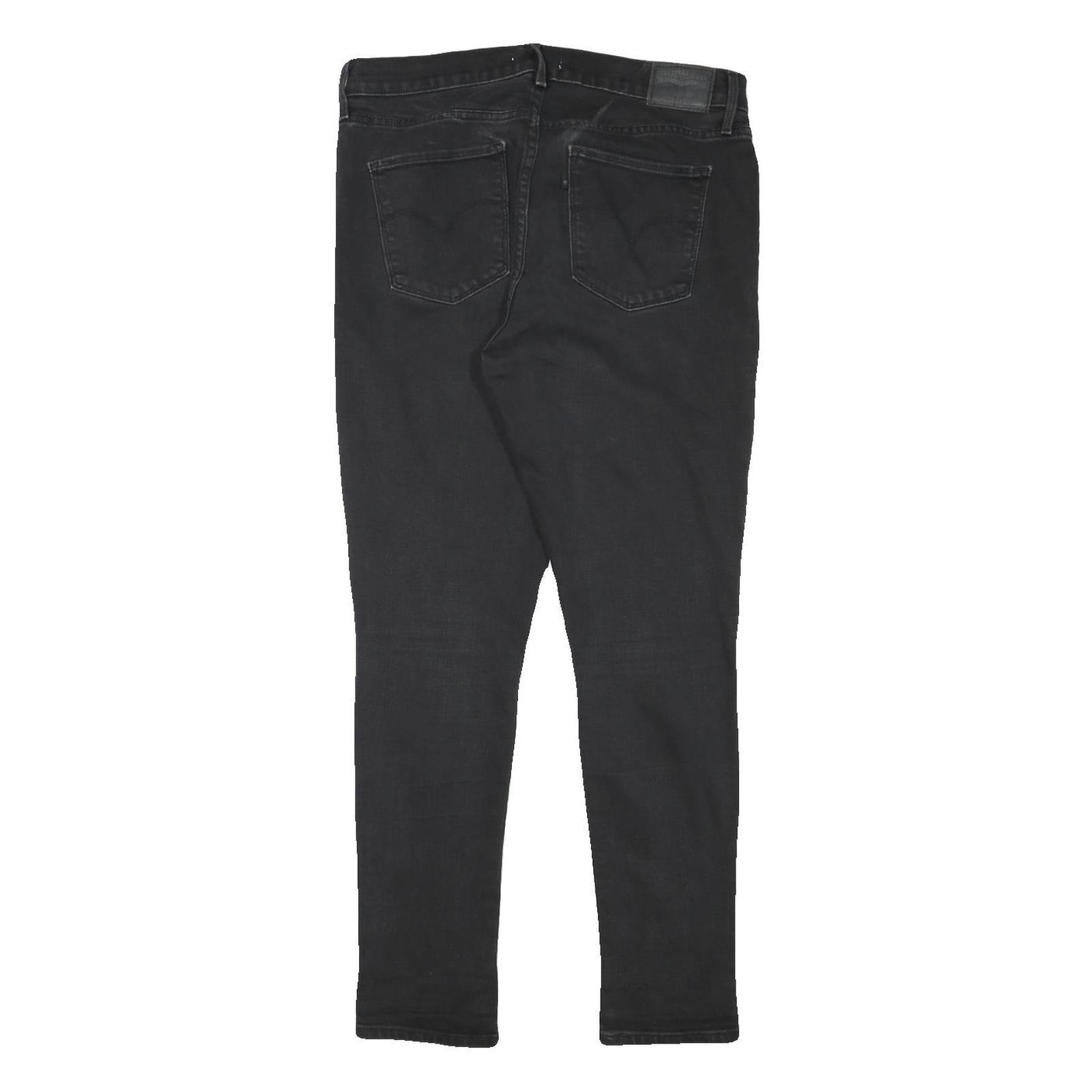 LEVI'S 311 Womens Slim Black Denim Medium Wash Jeans W32 L29 Slim Fit Zip