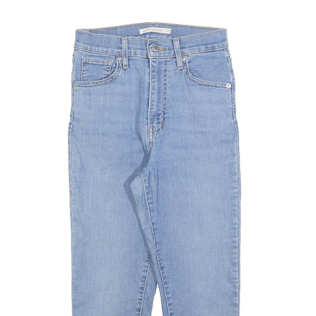 LEVI'S Womens Jeans Blue Slim Skinny Denim Light W26 L22 Classic Cotton Blend