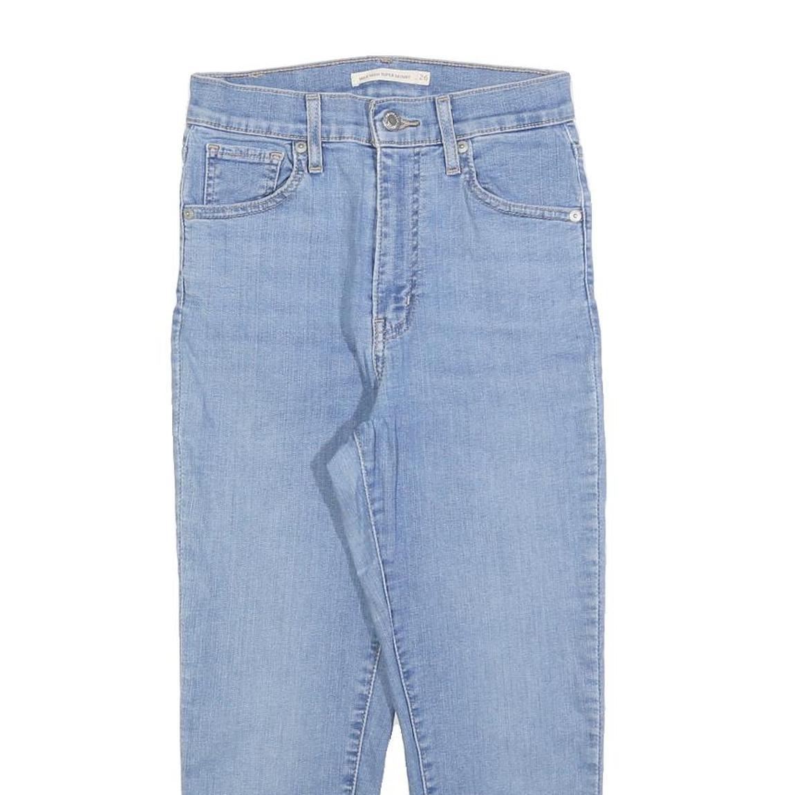 LEVI'S Womens Jeans Blue Slim Skinny Denim Light W26 L22 Classic Cotton Blend