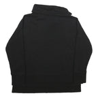 CALVIN KLEIN Womens Black Sweatshirt XL High Neck Pullover Cotton Blend Casual