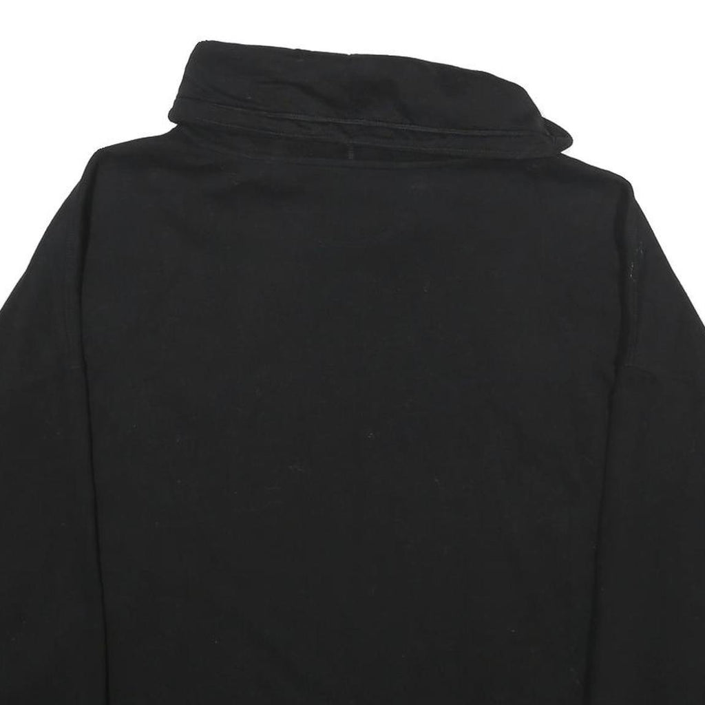 CALVIN KLEIN Womens Black Sweatshirt XL High Neck Pullover Cotton Blend Casual