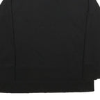 CALVIN KLEIN Womens Black Sweatshirt XL High Neck Pullover Cotton Blend Casual