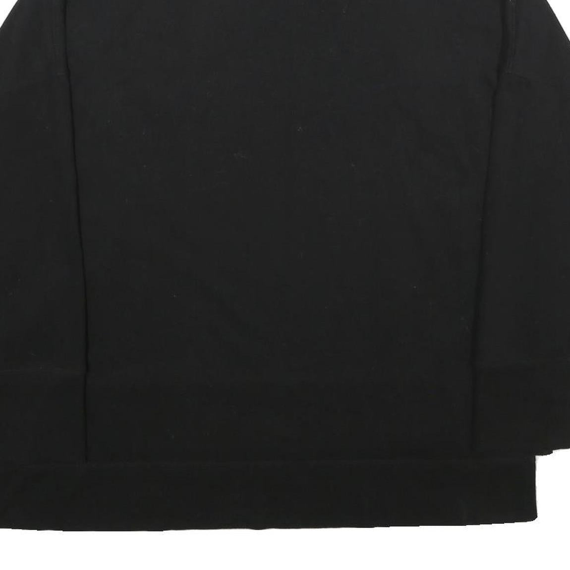 CALVIN KLEIN Womens Black Sweatshirt XL High Neck Pullover Cotton Blend Casual