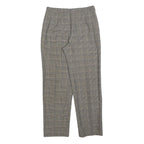 Confezioni Frangoni Womens Wool Blend Grey Regular Straight Trousers W32 L32
