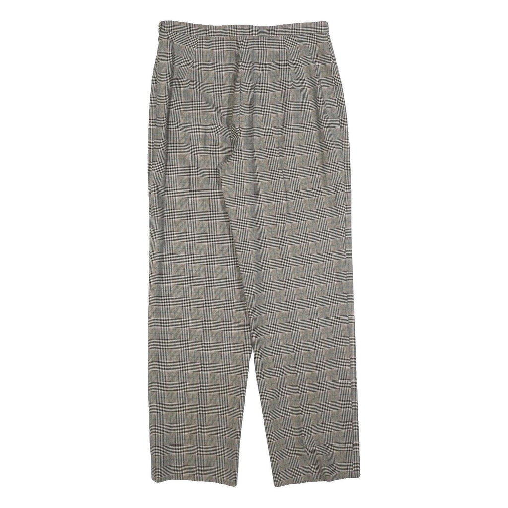 Confezioni Frangoni Womens Wool Blend Grey Regular Straight Trousers W32 L32