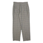 Confezioni Frangoni Womens Wool Blend Grey Regular Straight Trousers W32 L32