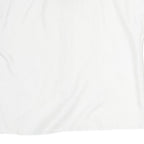 CANDA Mens White Polyester Plain Shirt L Button Sleeve Casual Relaxed Fit