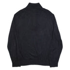 NAUTICA Mens Jumper Black 1/4 Zip Tight Knit L