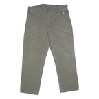 DICKIES Mens Jeans Grey Regular Straight Denim W38 L29 Workwear Utility Pants