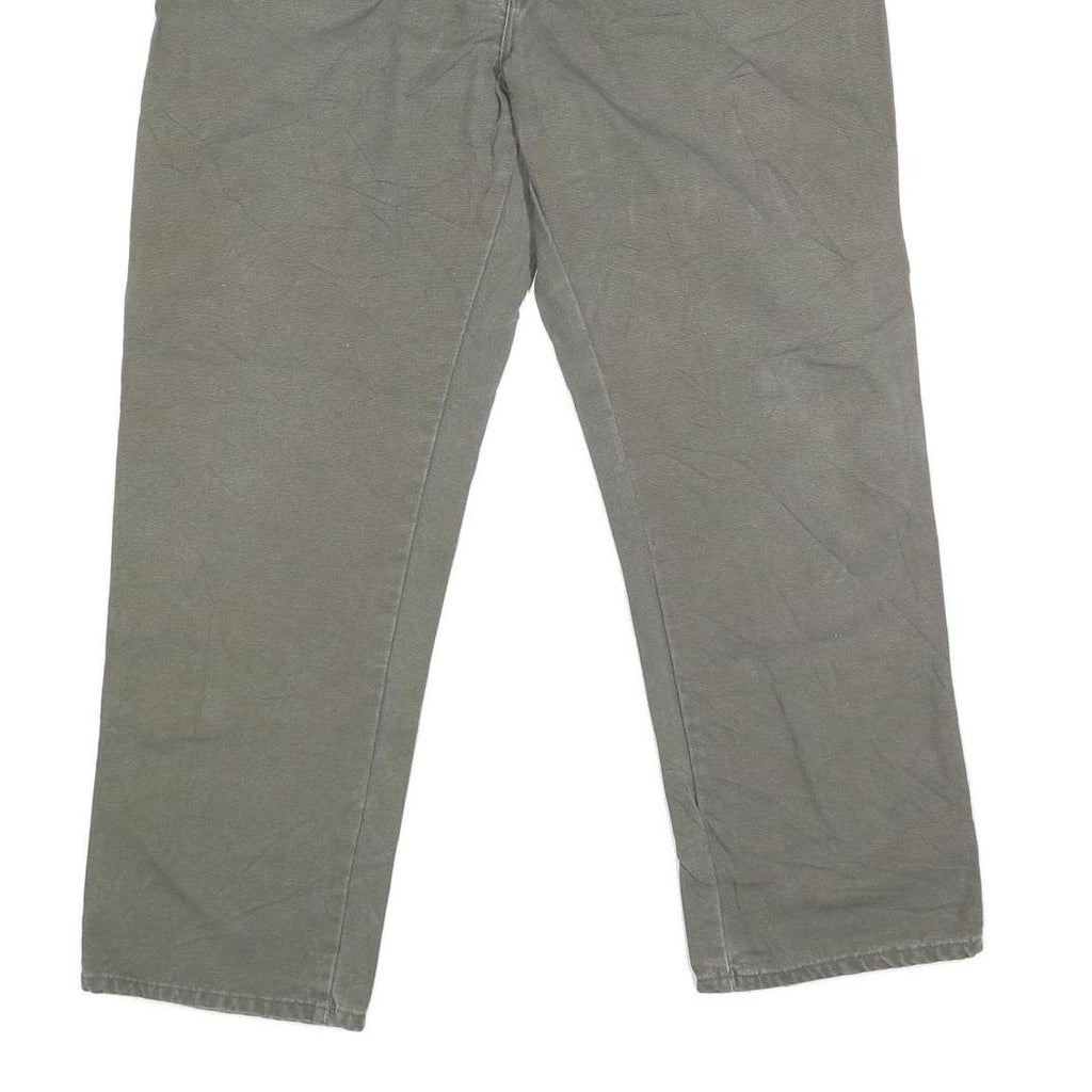 DICKIES Mens Jeans Grey Regular Straight Denim W38 L29 Workwear Utility Pants