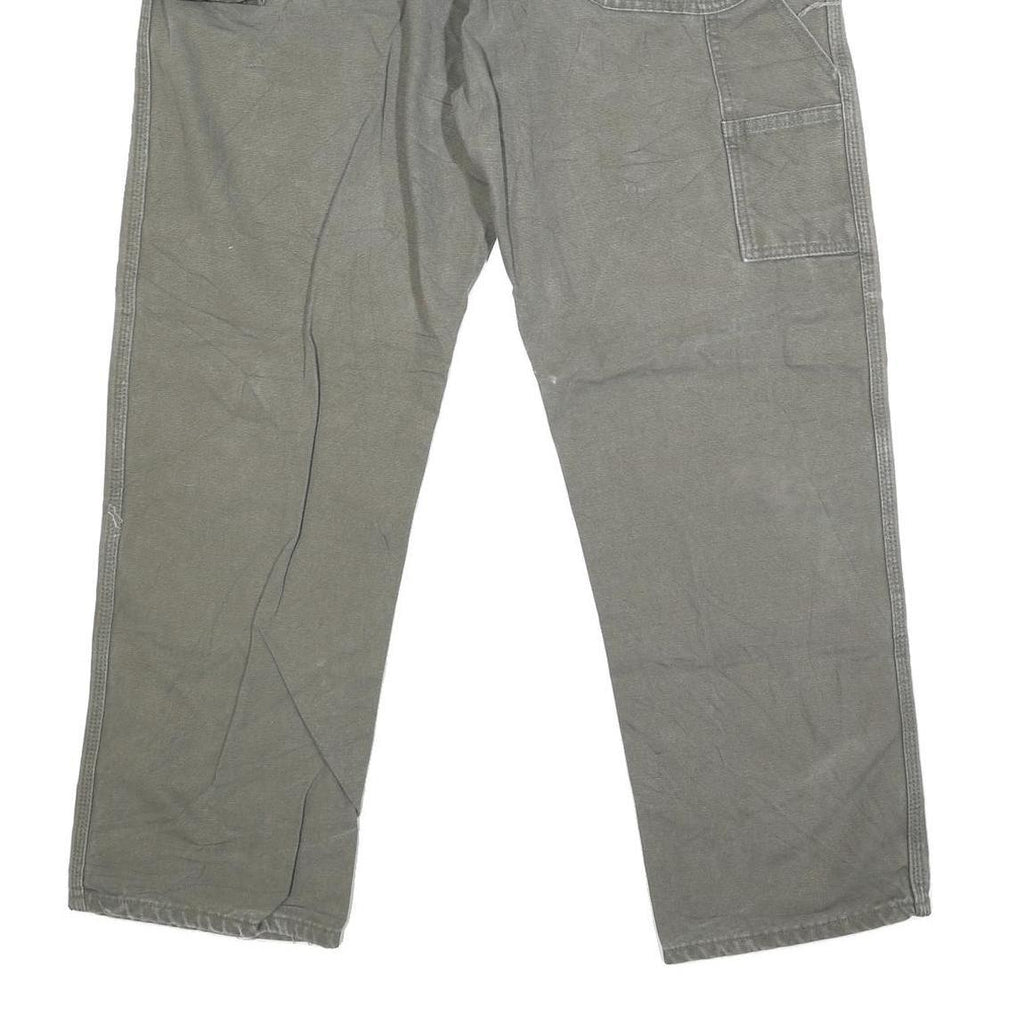 DICKIES Mens Jeans Grey Regular Straight Denim W38 L29 Workwear Utility Pants