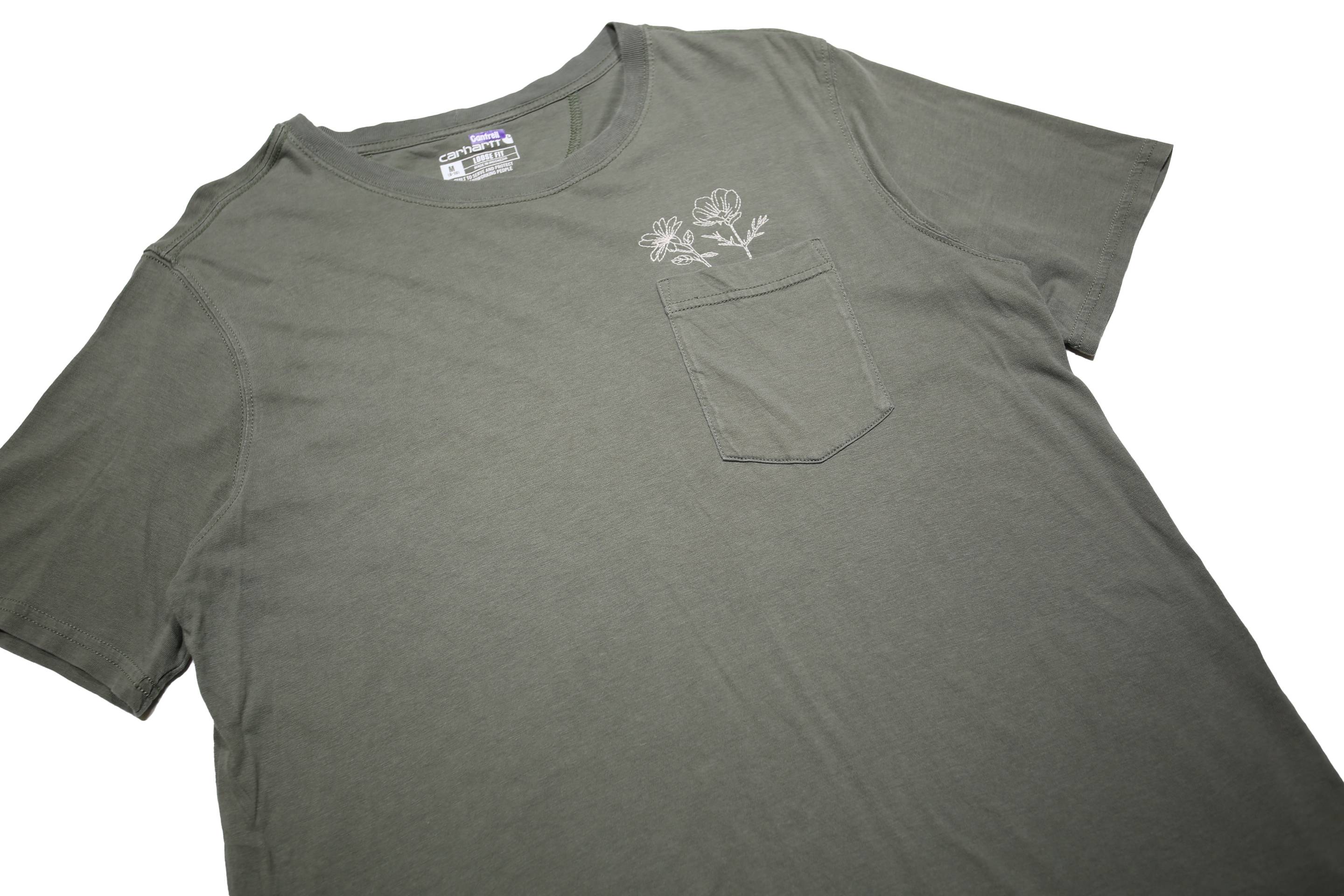 CARHARTT Womens Green Graphic T-Shirt M Short Sleeve Crew Neck Cotton Blend