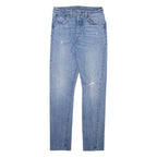 LEVI'S 501S Jeans Distressed Mens Blue Skinny Straight W27 L32