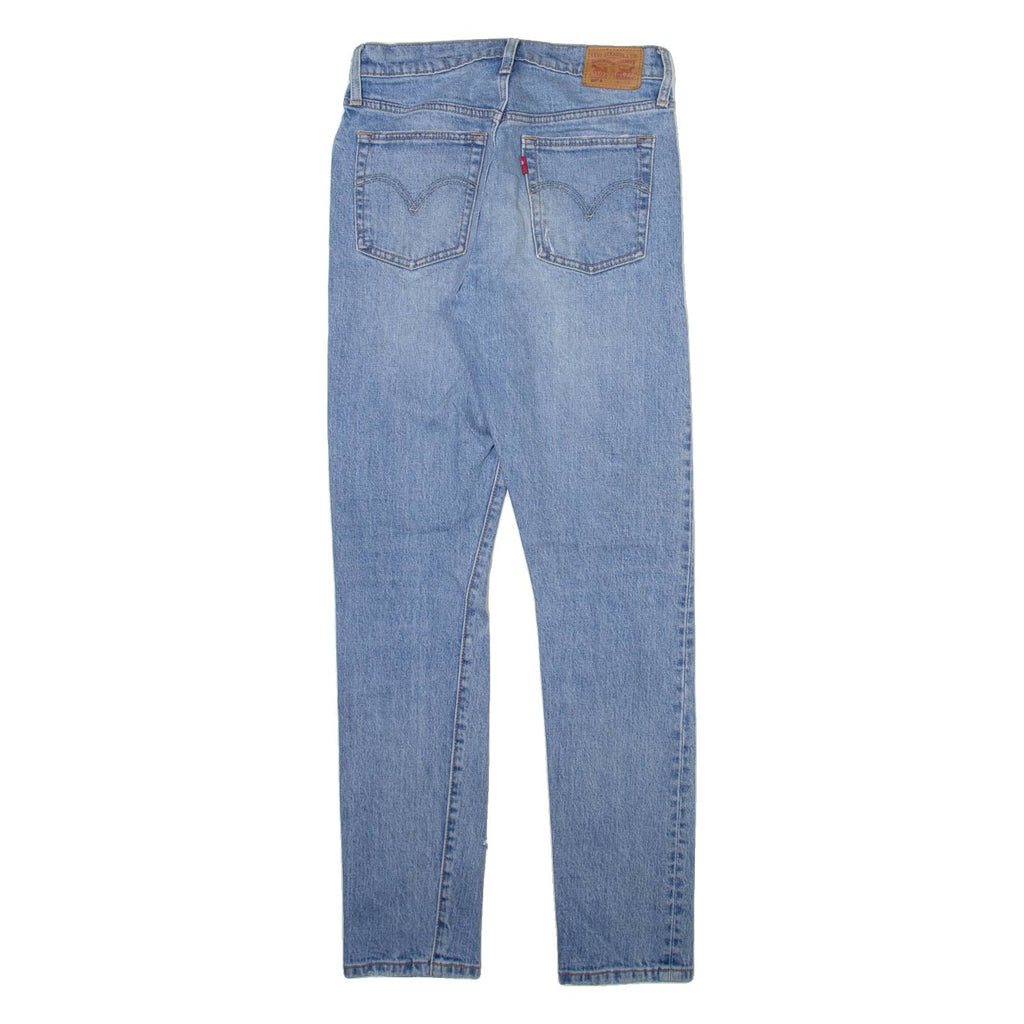 LEVI'S 501S Jeans Distressed Mens Blue Skinny Straight W27 L32