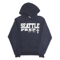 CHAMPION Mens Navy Blue Seattle Prep Pullover Hoodie S Casual Streetwear