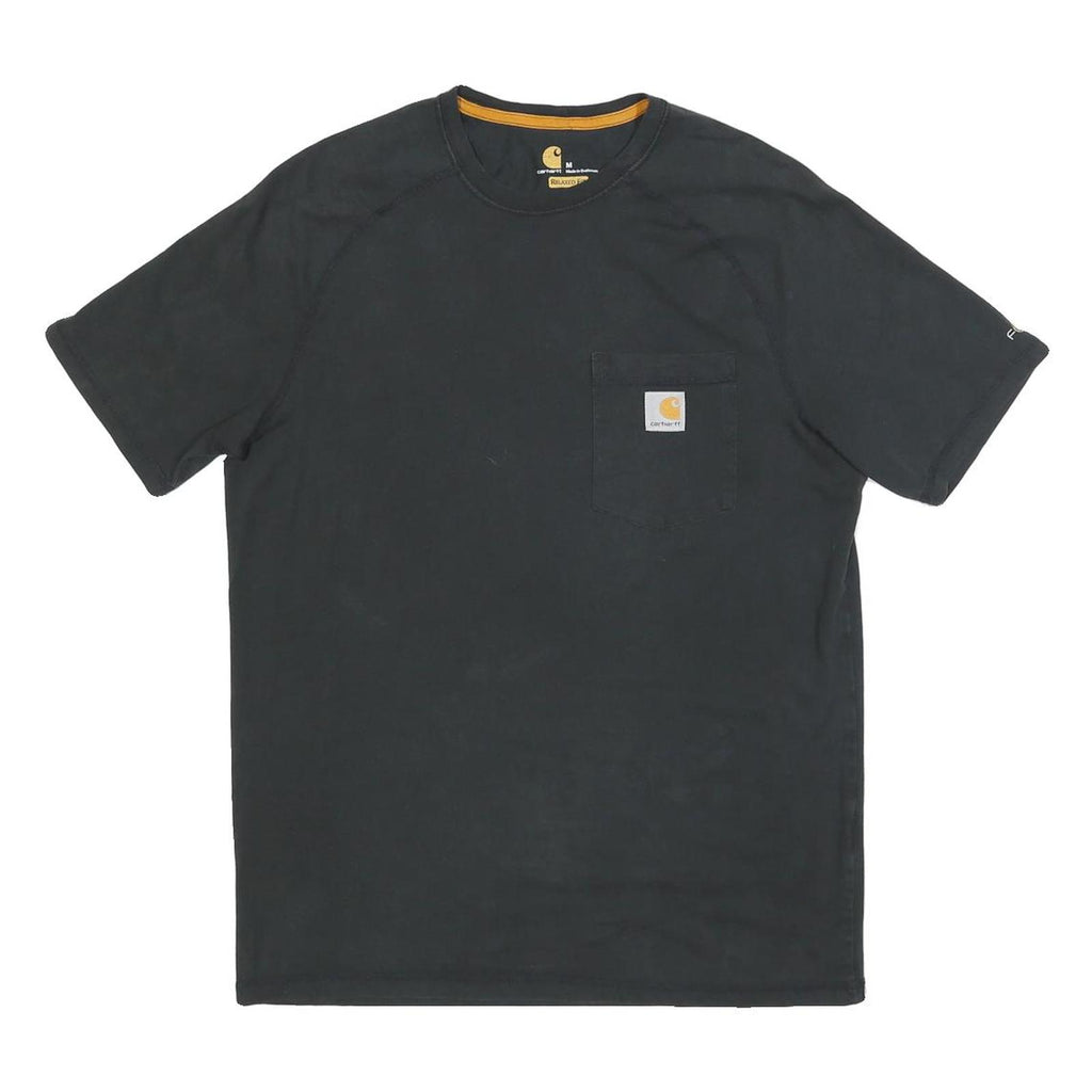 CARHARTT Mens Black Pocket T-Shirt M Short Sleeve Crew Neck Relaxed Fit
