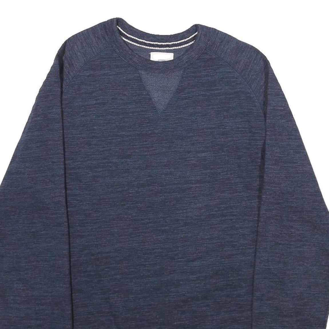 CHAMPION Mens Blue Crew Neck S Cotton Blend Pullover Sweatshirt Casual