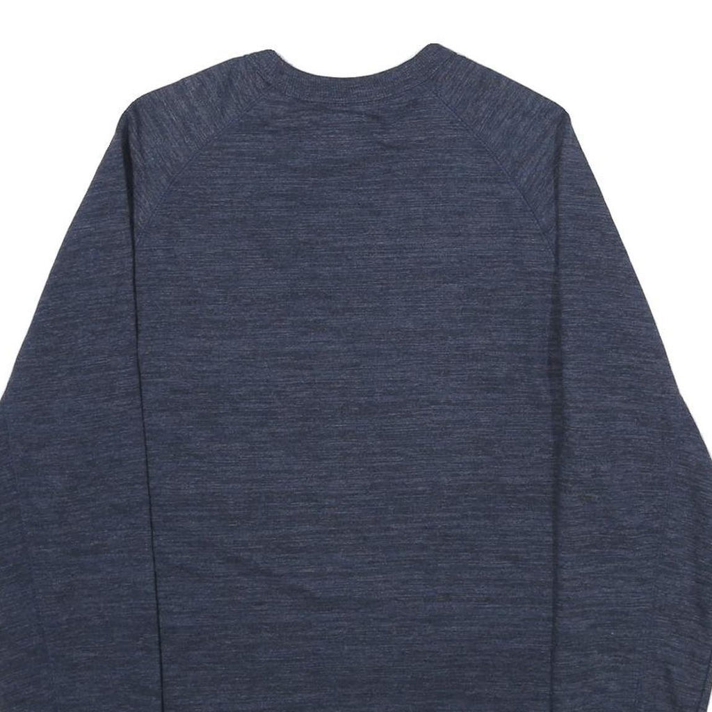 CHAMPION Mens Blue Crew Neck S Cotton Blend Pullover Sweatshirt Casual