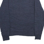 CHAMPION Mens Blue Crew Neck S Cotton Blend Pullover Sweatshirt Casual